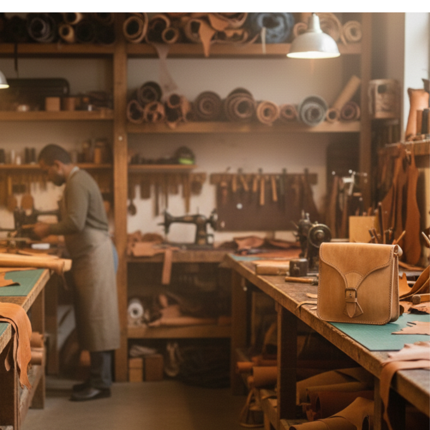 Sac en cuir véritable fait main – Style artisanal