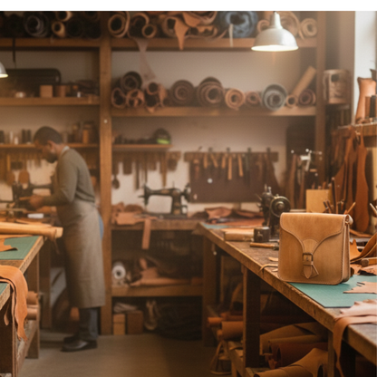 Sac en cuir véritable fait main – Style artisanal