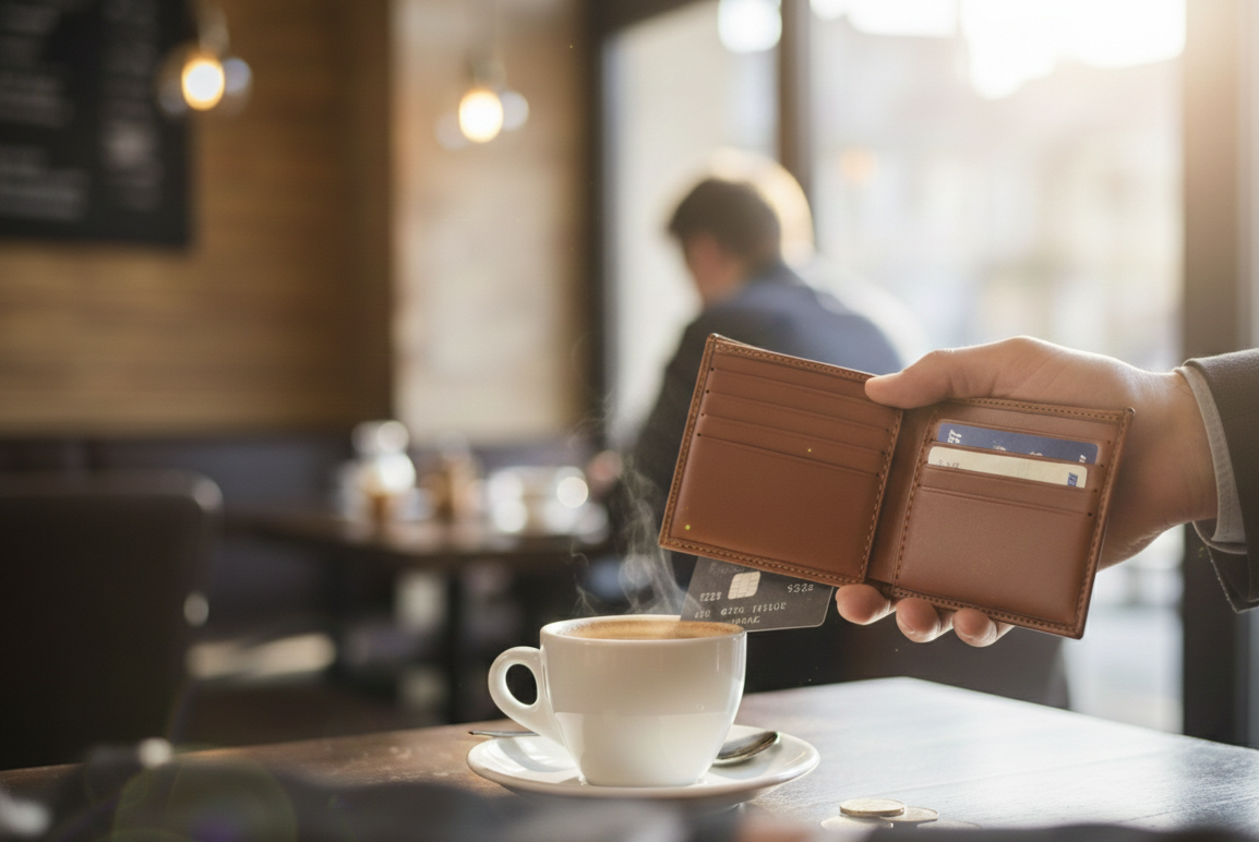 Portefeuille en cuir fait main