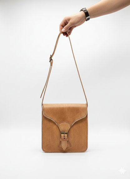 Sac en cuir véritable fait main – Style artisanal