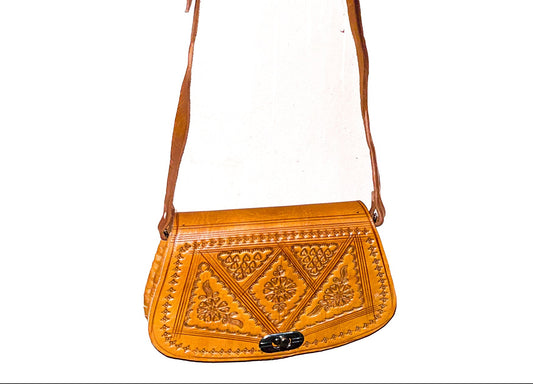Sac bandoulière en cuir marocain – fait main