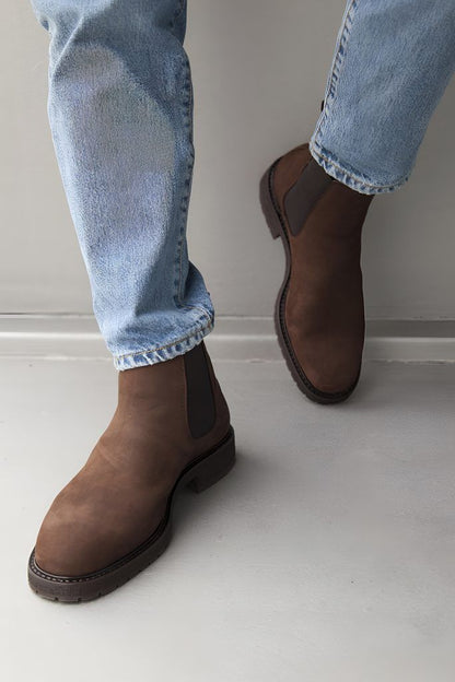 Stylish Men’s Leather Boots – Handcrafted Vintage Design